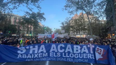 Manifestación por la vivienda en Barcelona, sábado 23 de noviembre