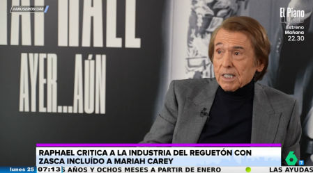 Raphael se ha ganado una pequeña reprimenda por parte de Alfonso Arús.