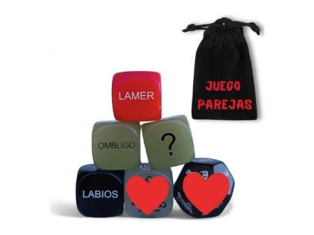 Dados Eróticos Para Pareja + 1 Bolsa De Terciopelo