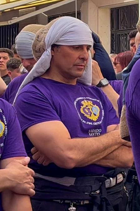Bullfighter Francisco Rivera Ordoñez during Holy Week Seville on Saturday 08 April 2023.
costalero