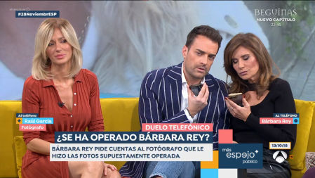Gema López, Miquel Valls y Susanna Griso no pudieron evitar reírse a carcajadas tratando de conectar las llamadas de Bárbara Rey y el fotógrafo de 'Lecturas'.