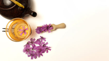 Infusión de flores de hibisco