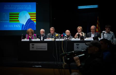 Los ponentes del homenaje a Pujol
