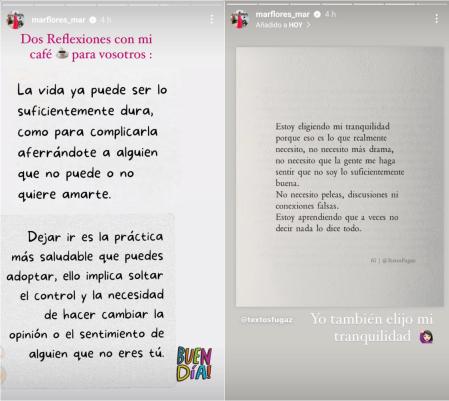 Mar Flores lanza varias reflexiones sobre su vida