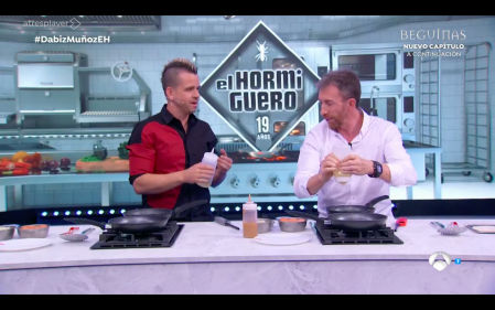 Dabiz Muñoz y Pablo Motos en una edición e El Hormiguero&nbsp;