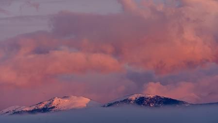 Nubes coloridas del Pirineo.