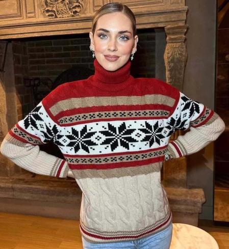 Chiara Ferragni en Navidad