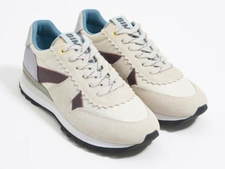 Zapatillas deportivas de mujer lisas con cordones de Bimba y lola