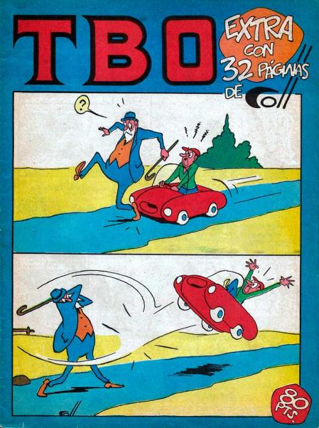 Portada de Coll para 'TBO', reproducida en el libro junto a las demás que hizo para la revista
