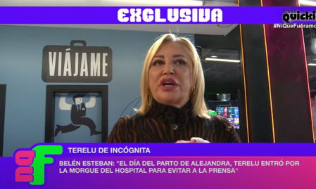 Belén Esteban revela el recóndito lugar por el que Terelu Campos entró al hospital para ver a su nieto