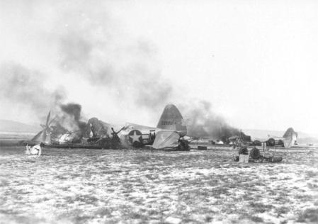 Aviones destruidos durante Bodenplatte