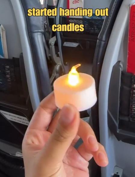 La vela que le regalaron