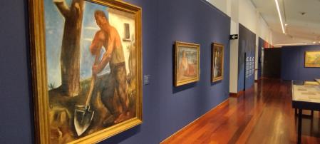 Cuadros de 40 artistas italianos prestados por numerosos museos, galerías y colecciones privadas componen la exposición 'Milán, vitrina de la modernidad'