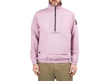 Chubasquero rosa Helly Hansen con cierre medio de cremallera