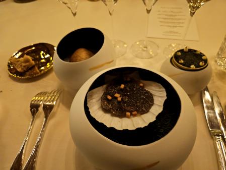 Frutos de mar acompañados de Moet Imperial