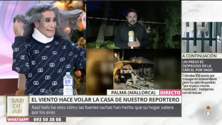 Un reportero de 'TardeAR' cuenta en directo cómo su casa voló por los aires