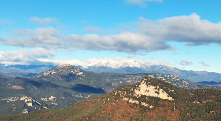 Poca nieve en el Canigó esta Navidad.
