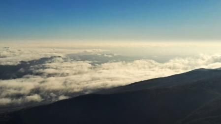 Paisaje de niebla desde el Santuari de la Mare de Déu del Far.