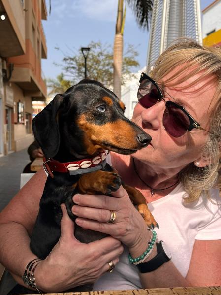 Dolors Miñarro con Bowie