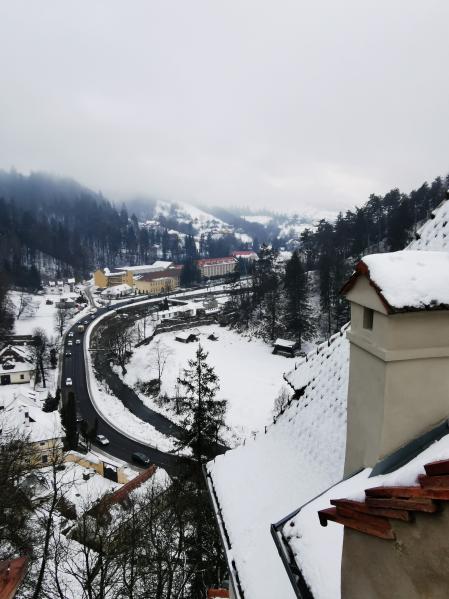 Invierno en el castillo de Drácula.