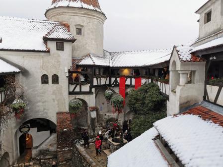 Invierno en el castillo de Drácula.