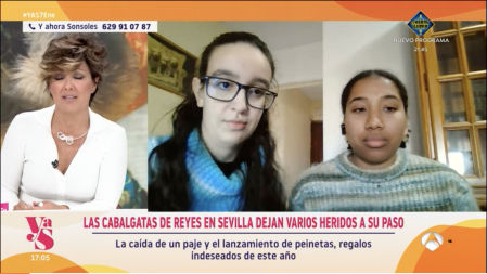 Dos jóvenes relatan el infierno vivido en la cabalgata de Sevilla tras caerles un paje encima