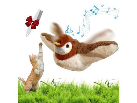 Pájaro volador de juguete para gatos con sonido