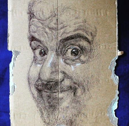 Retrato caricatura de Millán Salcedo