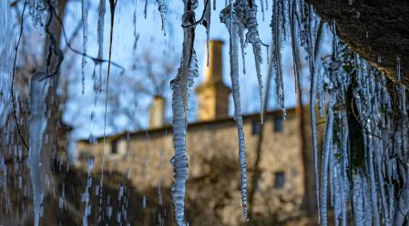 El hielo artístico de la Riera Lluçanès.