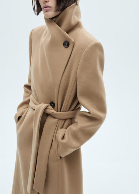 Abrigo de lana Manteco de Mango