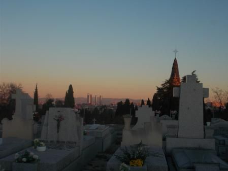 Atardecer desde el cementerio de La Almudena