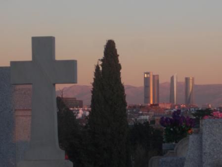 Atardecer desde el cementerio de La Almudena