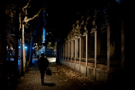 La zona peatonal de la calle Còrsega, en la confluencia con el paseo de Gràcia y la avenida Diagonal