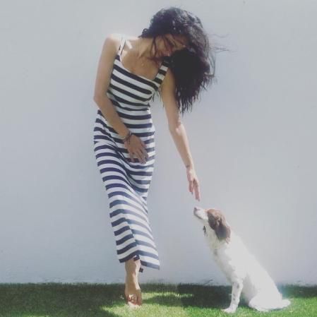 Mónica junto a su querida Noa