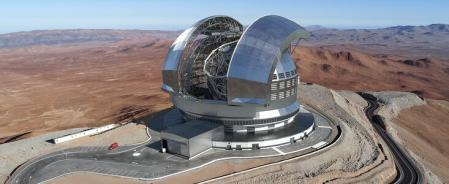 El complejo que albergará el Telescopio Extremadamente Grande, que se convertirá en el mayor instrumento óptico del mundo cuando entre en servicio en 2028