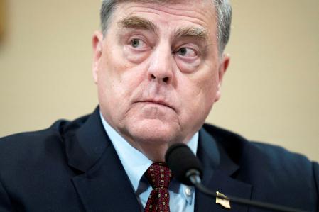 FILE PHOTO: Retired U.S. Army General Mark Milley, former chairman of the Joint Chiefs of Staff, testifies before a House Foreign Affairs Committee hearing on the withdrawal from Afghanistan, on Capitol Hill in Washington, U.S., March 19, 2024. REUTERS/Bonnie Cash/File Photo