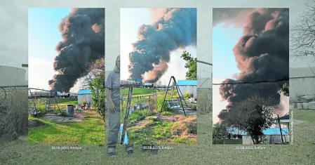 Incendio de la refinería Marathon en el 2023 en Garyville, Luisiana, con graves consecuencias en la salud de los habitantes de la zona