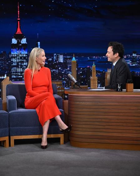 Gwyneth Paltrow durante su visita al programa de Jimmy Fallon