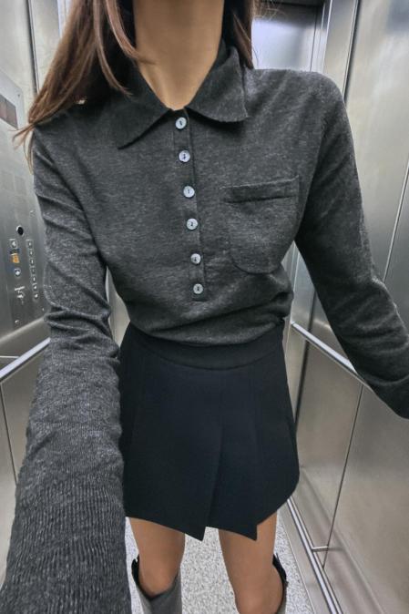 Top estilo polo de Zara