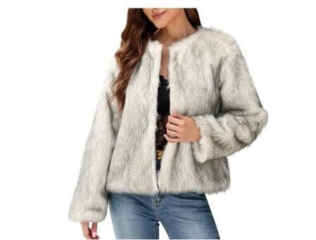 Abrigo cálido de pelo sintético