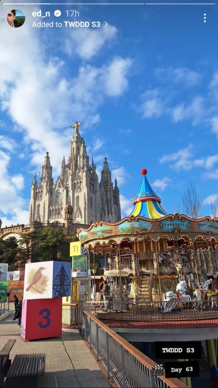 Eduardo Noriega estuvo en el rodaje del jueves.