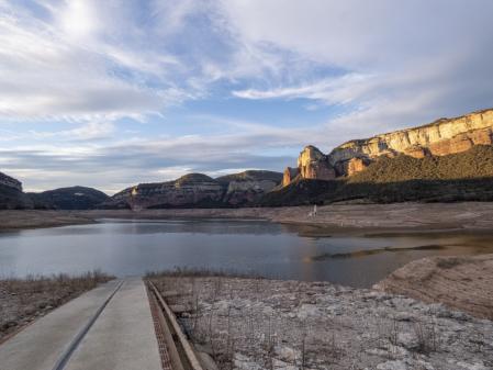 El pantano de Sau, al 8% de su capacidad.