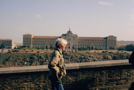 Warhol en Toledo, 1983, fotografiado por Teresa Nieto