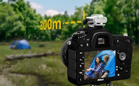 Puedes usarlos con una cámara réflex a una distancia más que suficiente