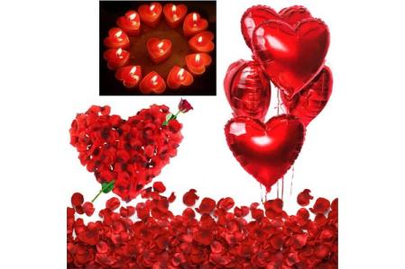 Kit romántico de Velas y pétalos