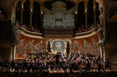 Una imagen del concierto del domingo en el Palau