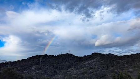 Arco iris en  Sant Fost de Campsentelles.