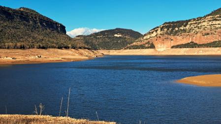 El pantano de Sau, al 7% de su capacidad.