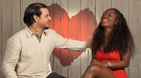 Bibiche y Ángel en 'First Dates'