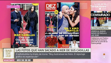 Claudia Bavel reacciona a la publicación de sus imágenes con Iker Casillas en Barcelona: 